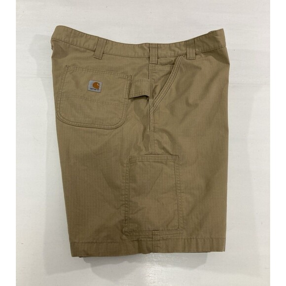Carhartt Men’s 42 Tan Ripstop Cargo Shorts Relaxed Fit Workwear Outdoor - Picture 3 of 10